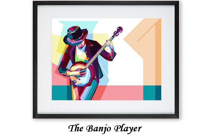 The Banj Player Framed Print